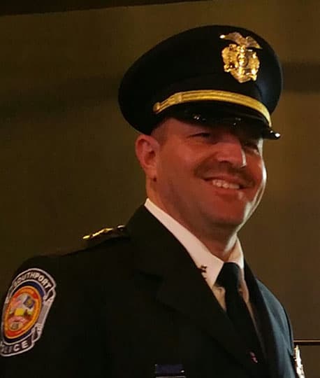 Chief Thomas Vaughn, official Southport Police Department portrait